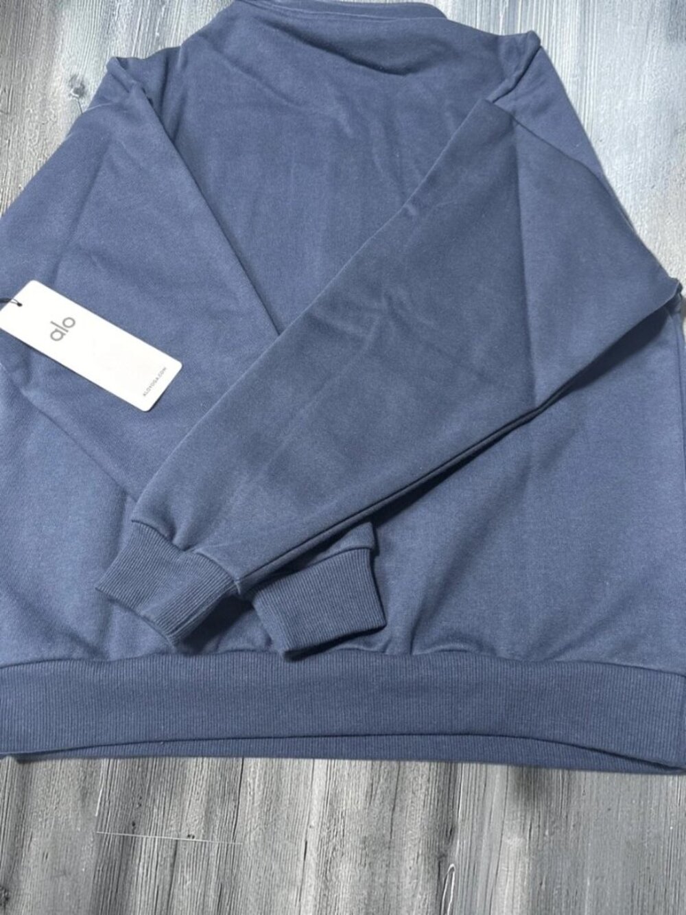 Alo Yoga Accolade Quarter Zip Pullover Navy Women's Small NWT - Picture 2 of 6